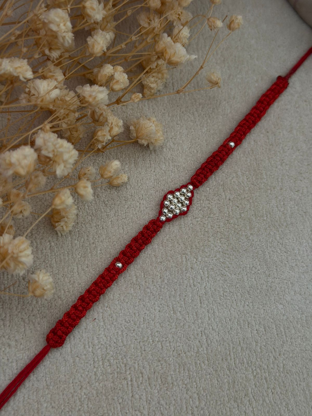 Barfi Silver Rakhi (Moli Dhaga)