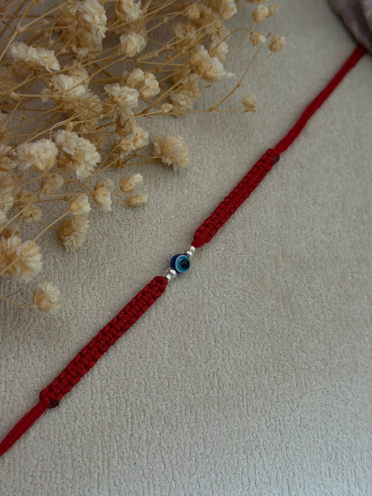 Evil Eye 4 Ball Silver Rakhi