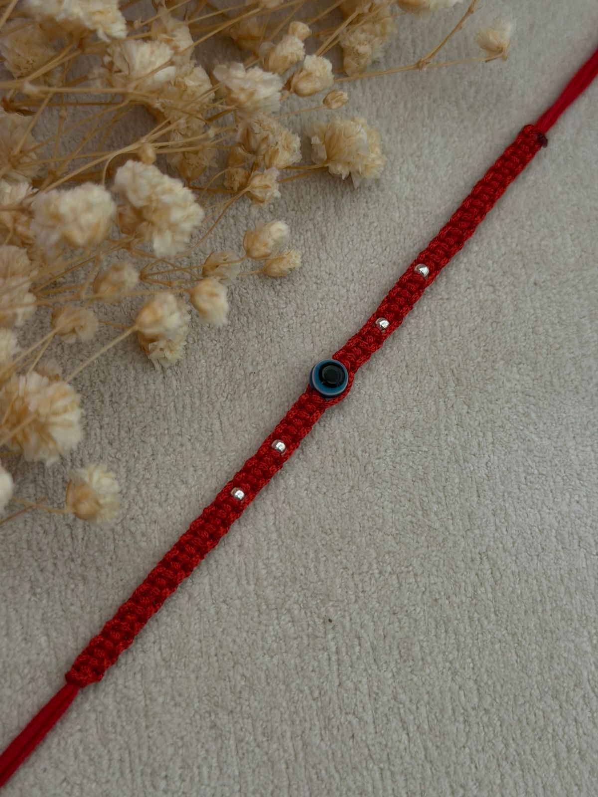 Evil Eye 4 Ball Silver Rakhi