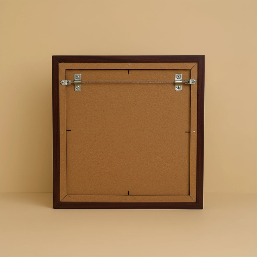 Shree Yantra On Raw Pyrite Frame