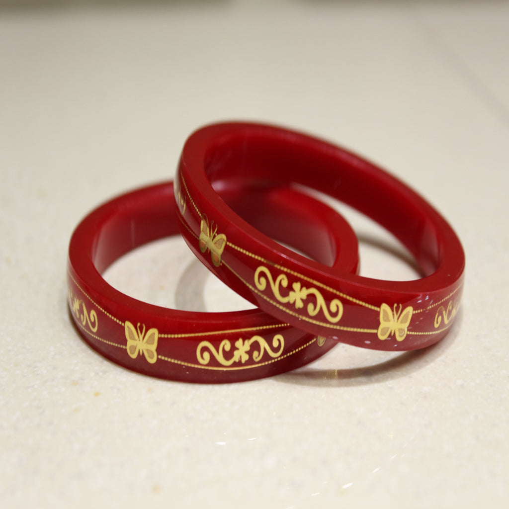 Butter Fly Design - 22 Carat Gold Pola Bangle