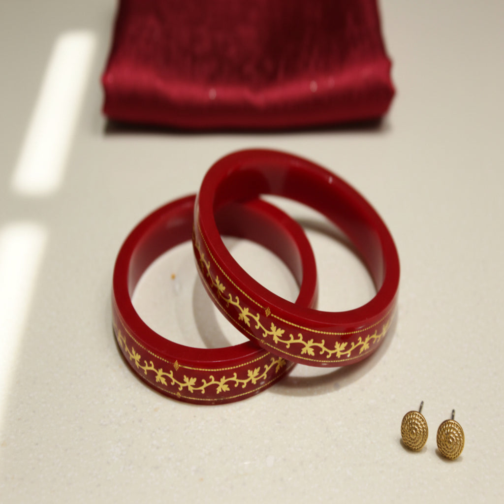Spiral Design - 22 Carat Gold - Pola Bangles