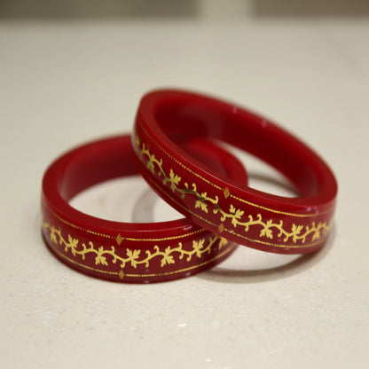 Spiral Design - 22 Carat Gold - Pola Bangles