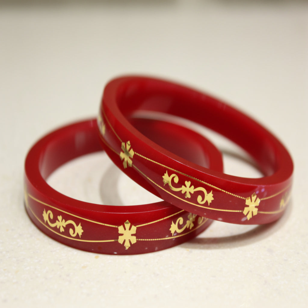 Star Design - 22 Carat Gold - Pola Bangles