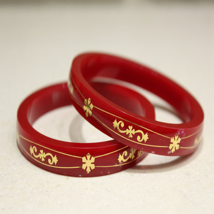 Star Design - 22 Carat Gold - Pola Bangles