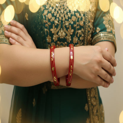 Star Design - 22 Carat Gold - Pola Bangles