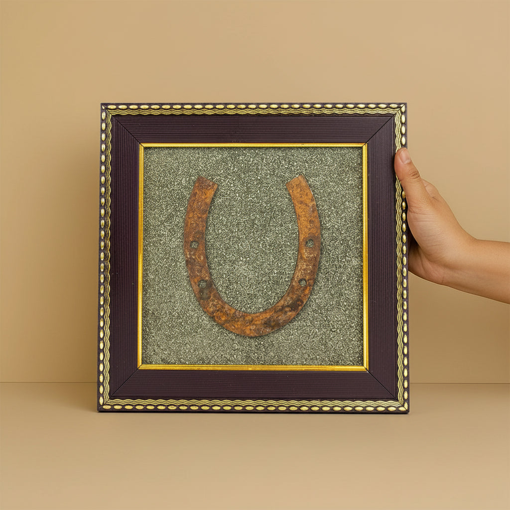 Ghode Ki Naal On Raw Pyrite Frame