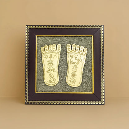 Laxmi Charan Paduka On Raw Pyrite Frame