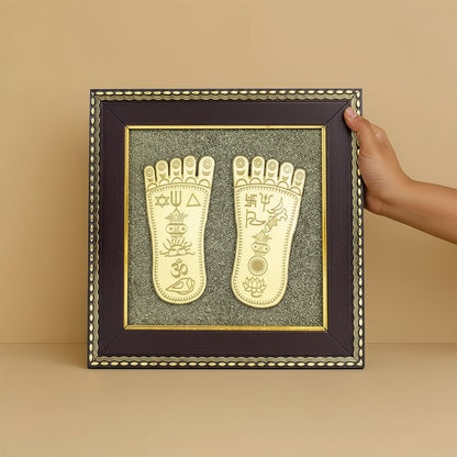 Laxmi Charan Paduka On Raw Pyrite Frame