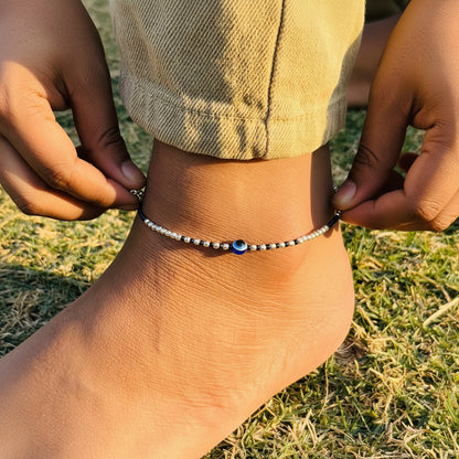 Black & Blue Beads Evil Eye