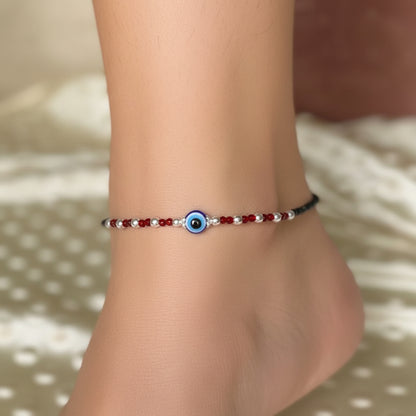 Black & Red Beads Evil Eye