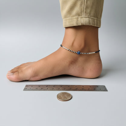 Black & Blue Beads Evil Eye