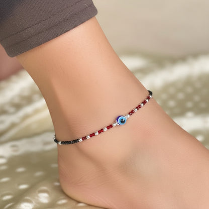 Black & Red Beads Evil Eye