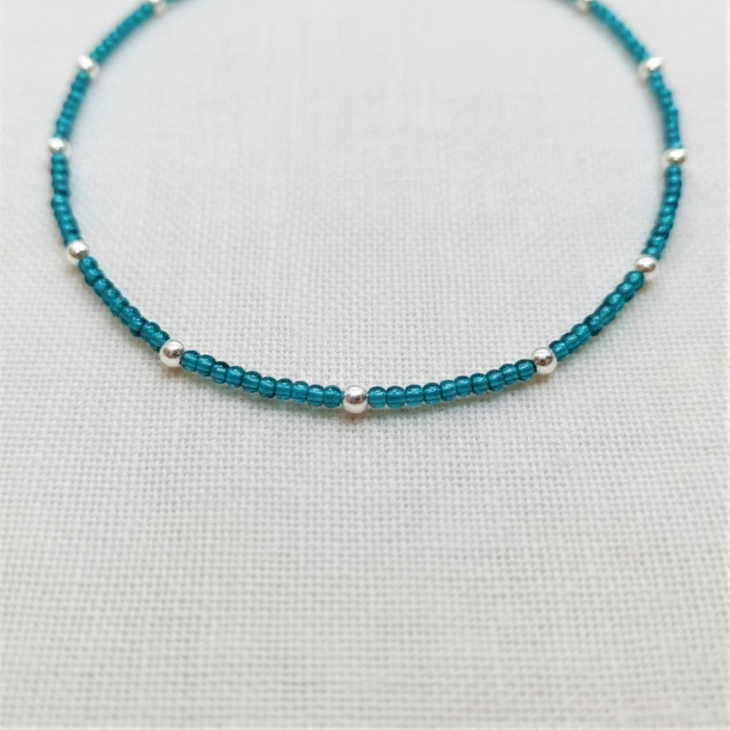 Aqua Beads Anklet