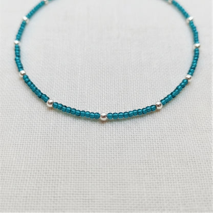 Aqua Beads Anklet