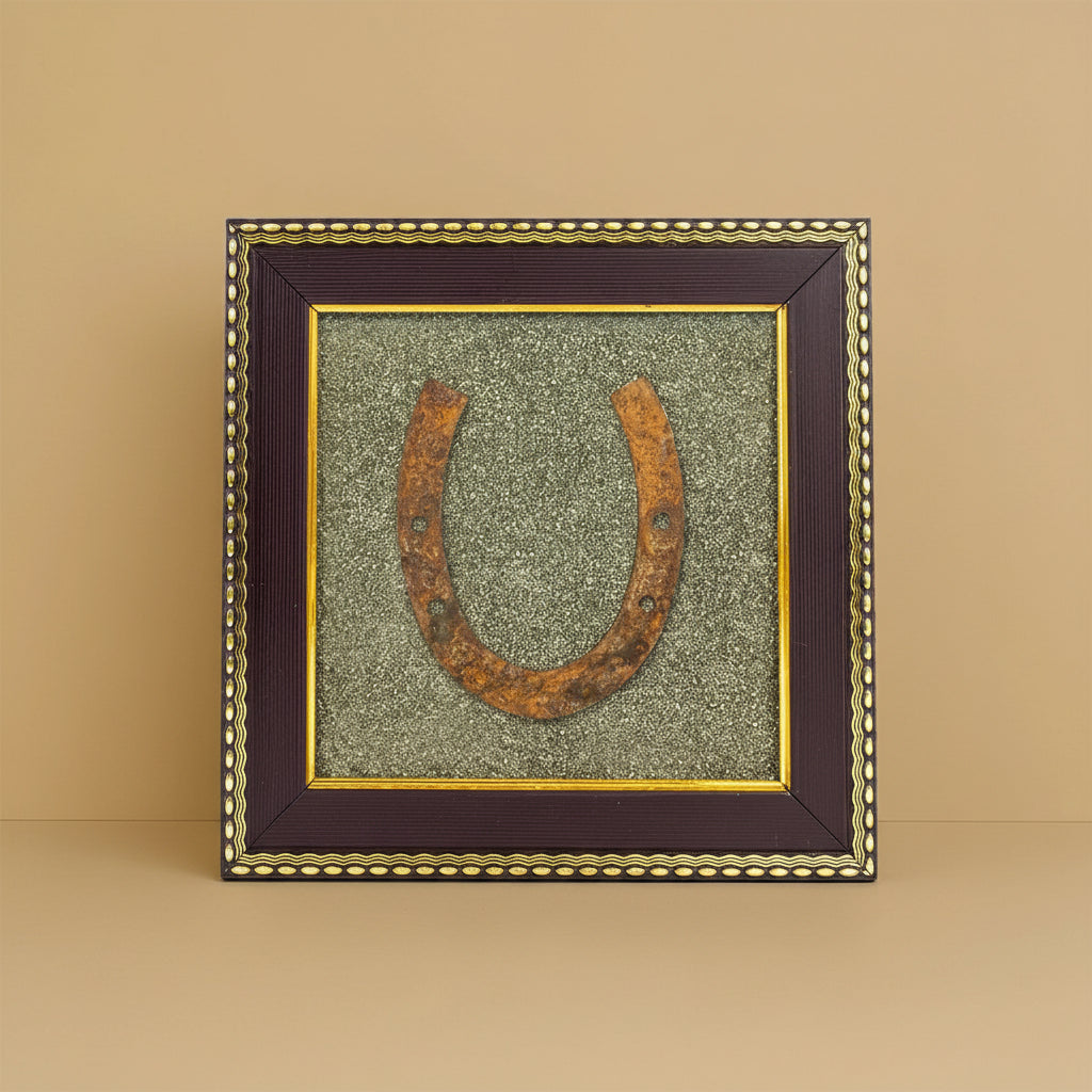 Ghode Ki Naal On Raw Pyrite Frame