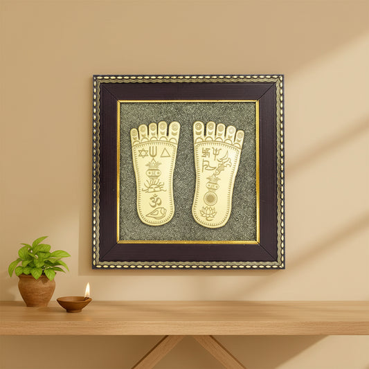 Laxmi Charan Paduka On Raw Pyrite Frame