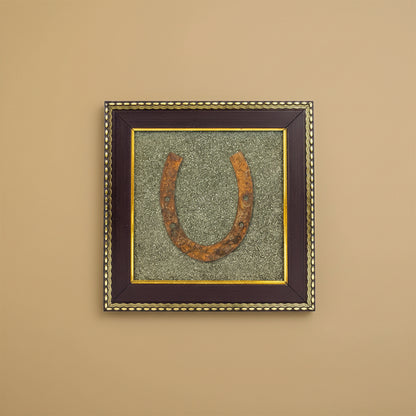 Ghode Ki Naal On Raw Pyrite Frame