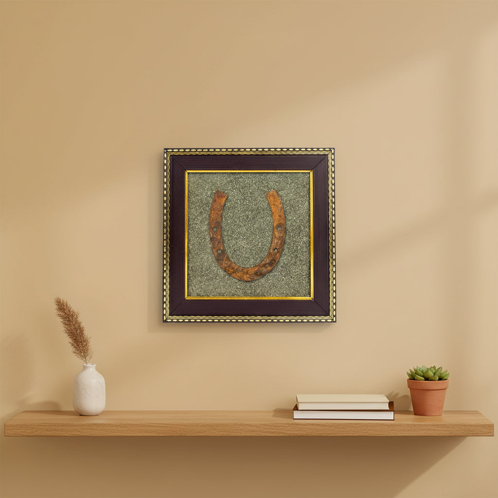 Ghode Ki Naal On Raw Pyrite Frame